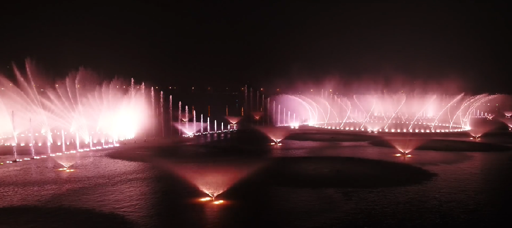 成都菁蓉湖音乐喷泉