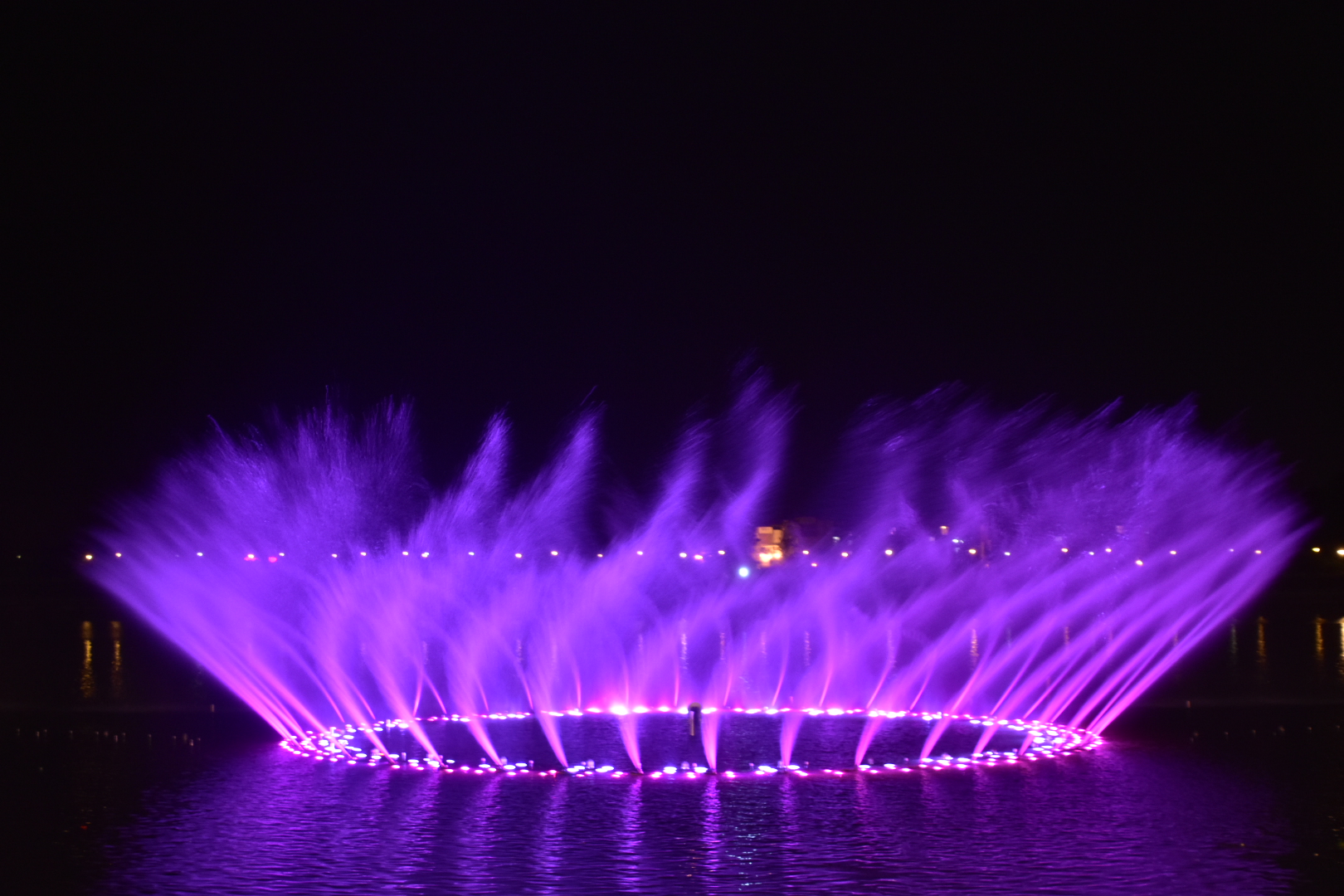 新疆音乐喷泉实景